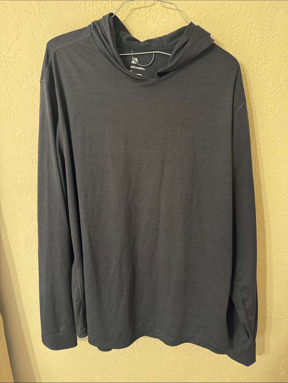 all in motion Charcoal Gray Hooded Long-Sleeve Shirt